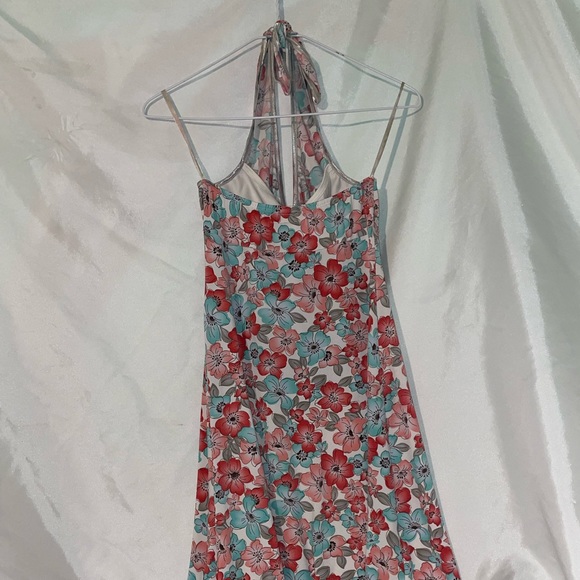 Cute pink & blue flower printed
mini dress! - Picture 3 of 5